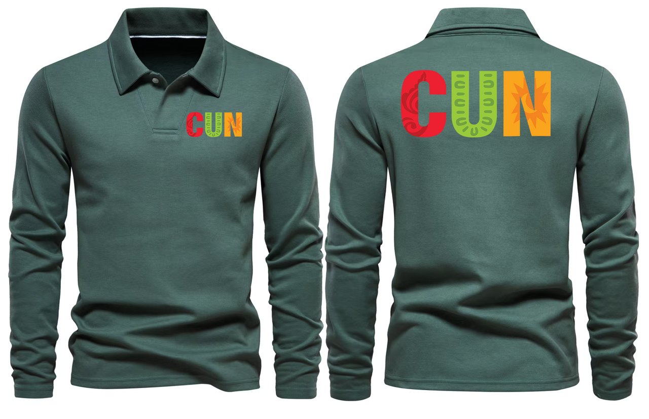 CUN AIRPORT LONG SLEEVE  POLO