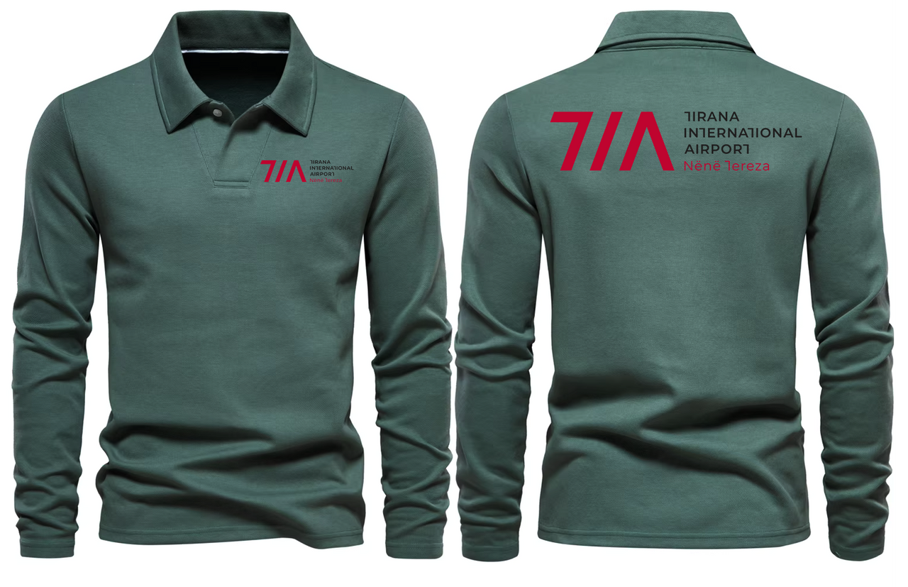 TIRANA AIRPORT LONG SLEEVE  POLO