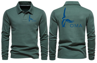 Thumbnail for OMA AIRPORT LONG SLEEVE  POLO