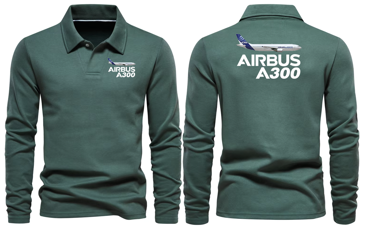AIRBUS A300 LONG SLEEVE  POLO