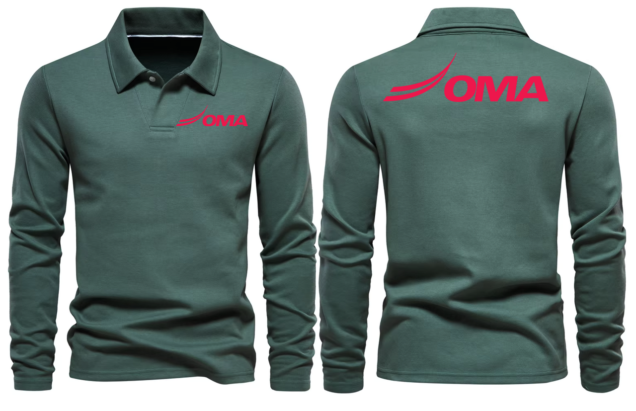 OMA AIRPORT LONG SLEEVE  POLO