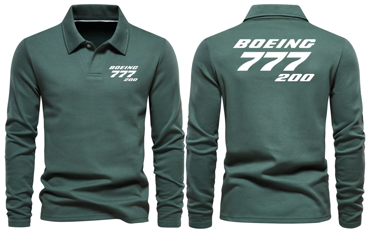 BOEING 777  LONG SLEEVE  POLO