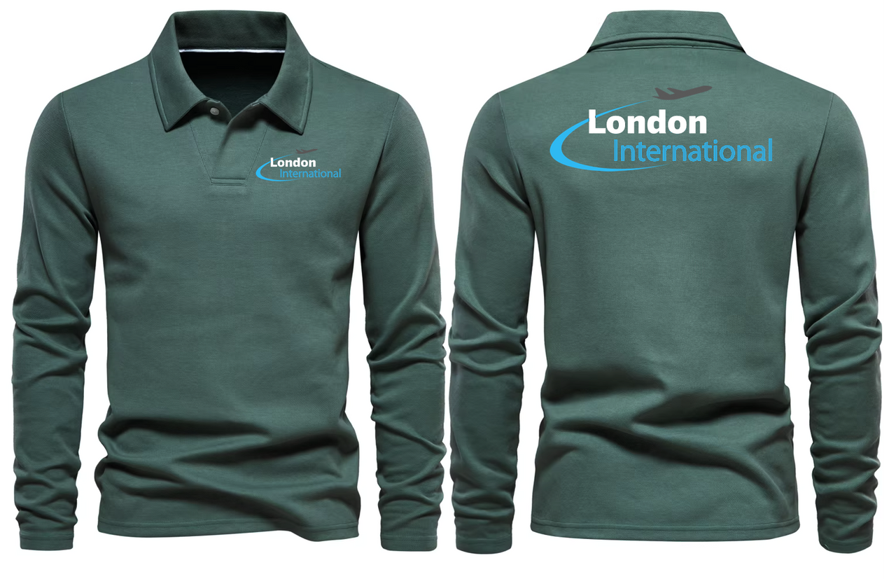 LONDON AIRPORT LONG SLEEVE  POLO