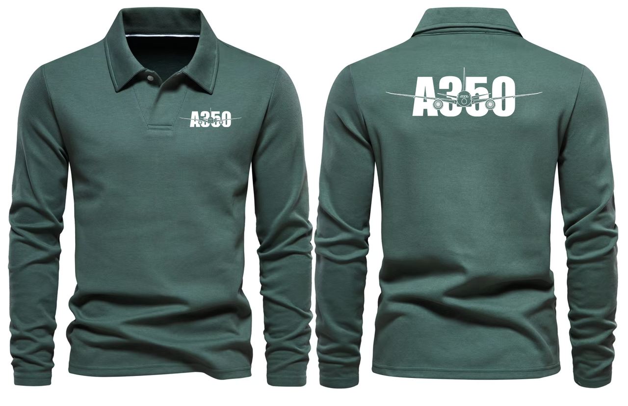 AIRBUS A350  LONG SLEEVE  POLO