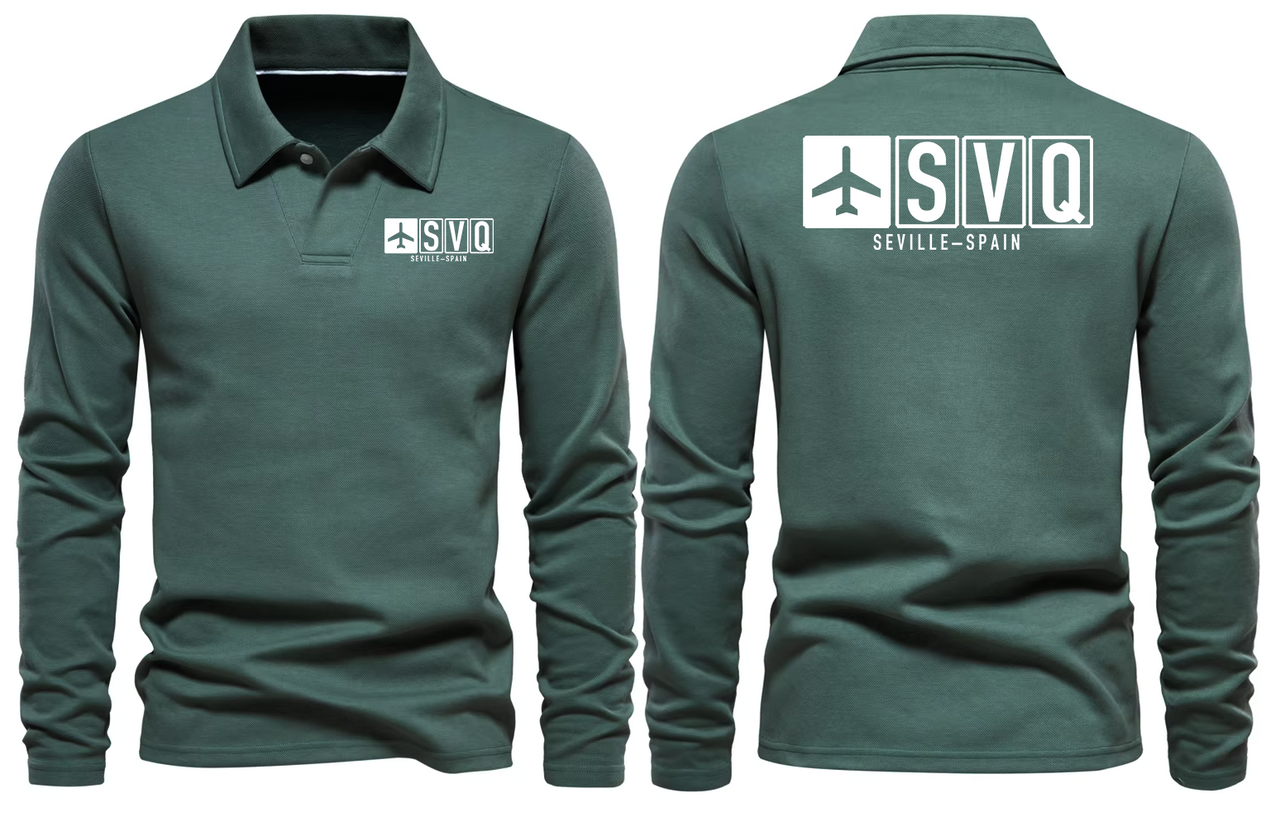 SVQ AIRPORT LONG SLEEVE POLO