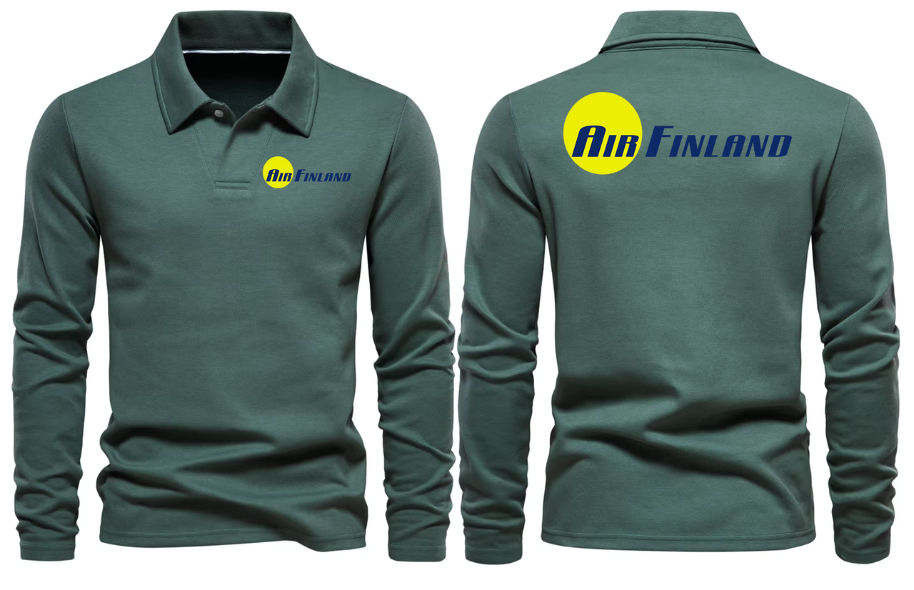 AIR FINLAND LONG SLEEVE  POLO