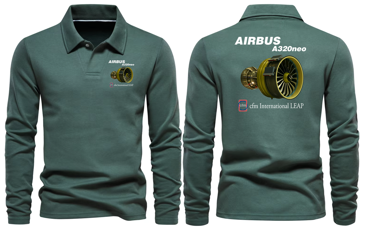 AIRBUS NEW CFM  A320 LONG SLEEVE  POLO