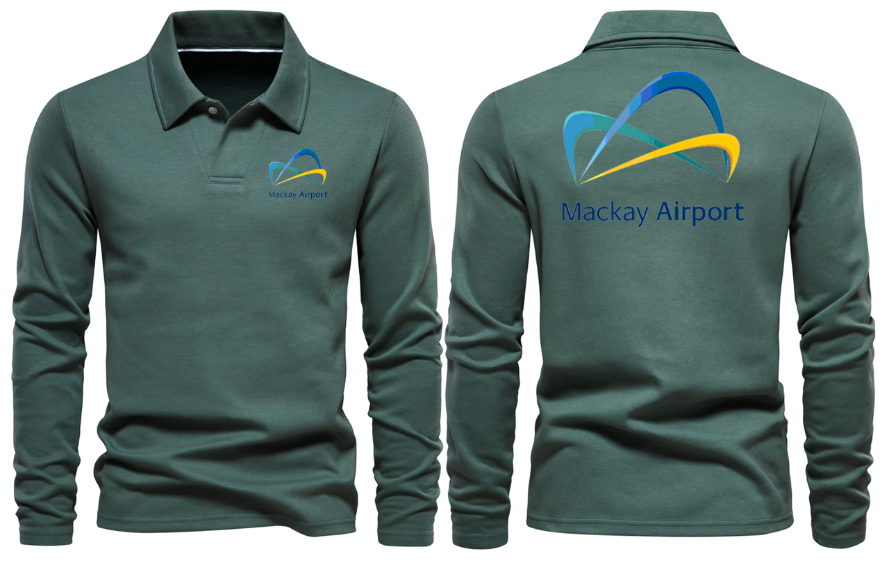 MACKAY AIRPORT LONG SLEEVE  POLO