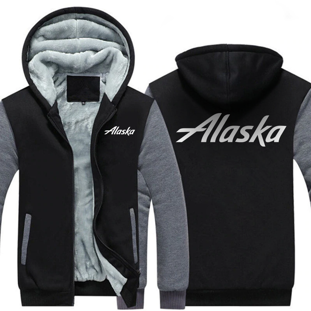 ALASKA AIRLINES  JACKETS FLEECE SWEATSHIRT