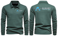 Thumbnail for ALBANY AIRPORT LONG SLEEVE  POLO