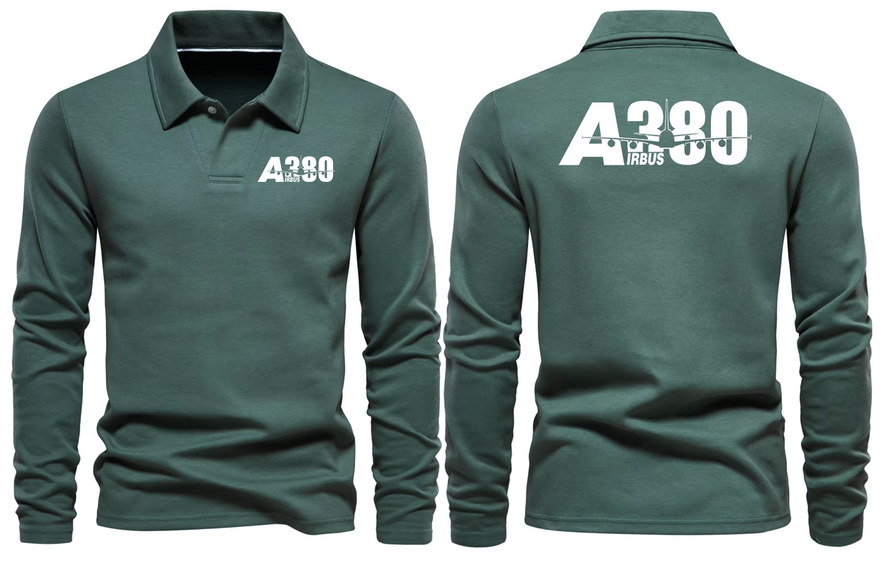 AIRBUS A380 LONG SLEEVE  POLO