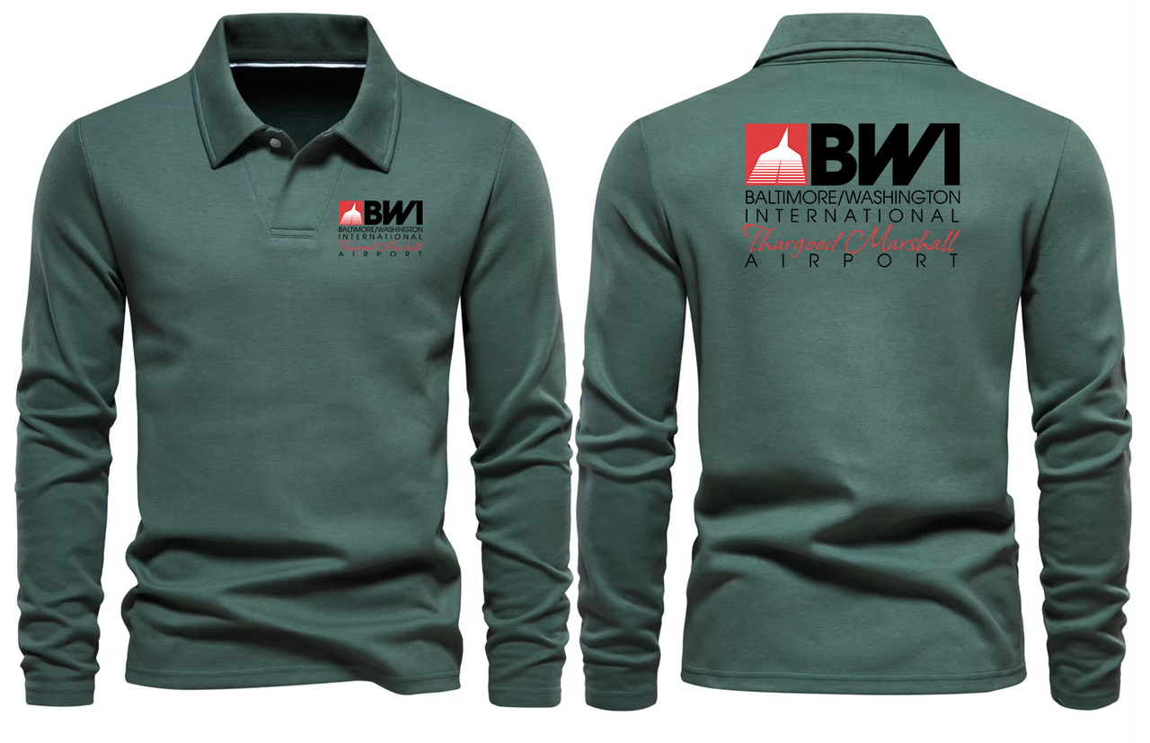 BWI AIRPORT LONG SLEEVE  POLO