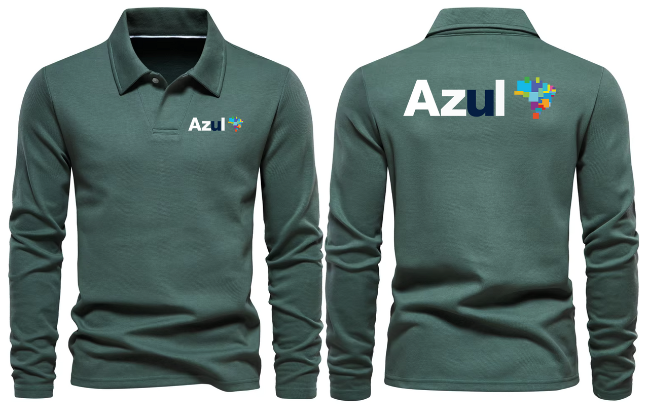 AZUL AIRLINES LONG SLEEVE  POLO