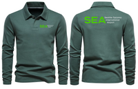 Thumbnail for SEA AIRPORT LONG SLEEVE  POLO