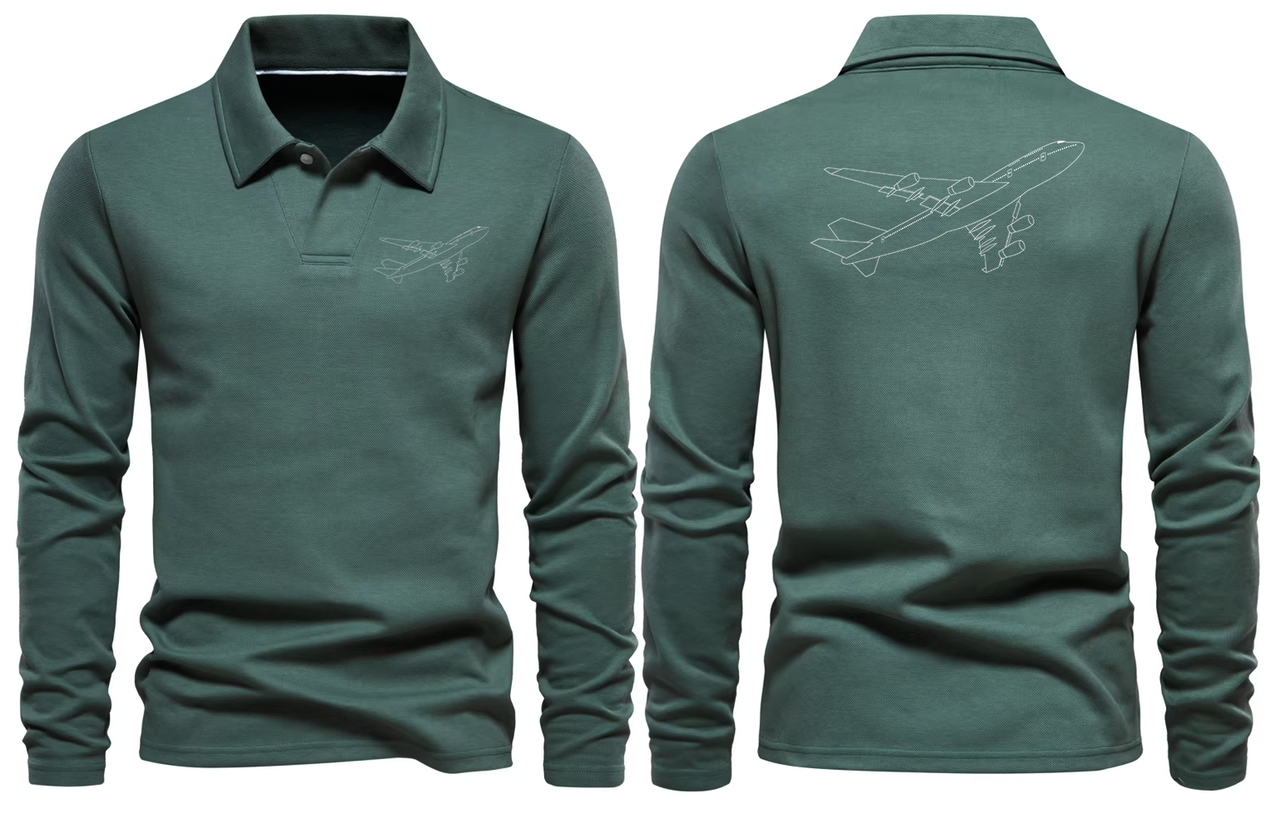 BOEING 747  LONG SLEEVE  POLO