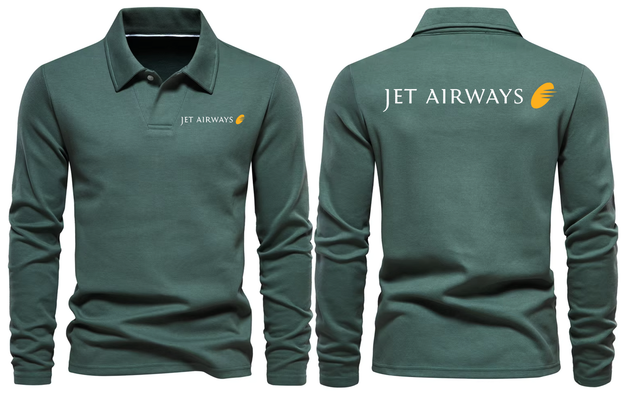 JET AIRWAYS LONG SLEEVE  POLO