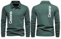 Thumbnail for CESSNA LOGO LONG SLEEVE  POLO