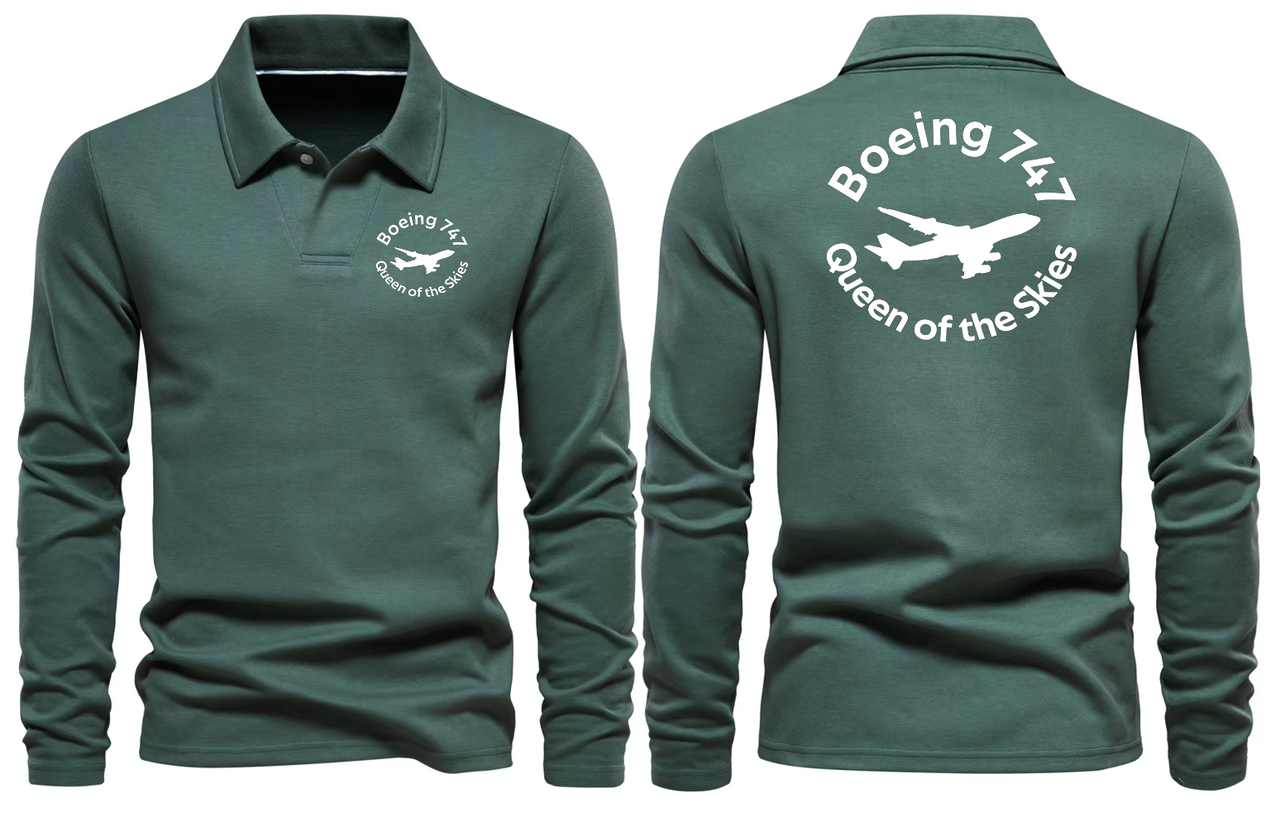 BOEING 747  LONG SLEEVE  POLO