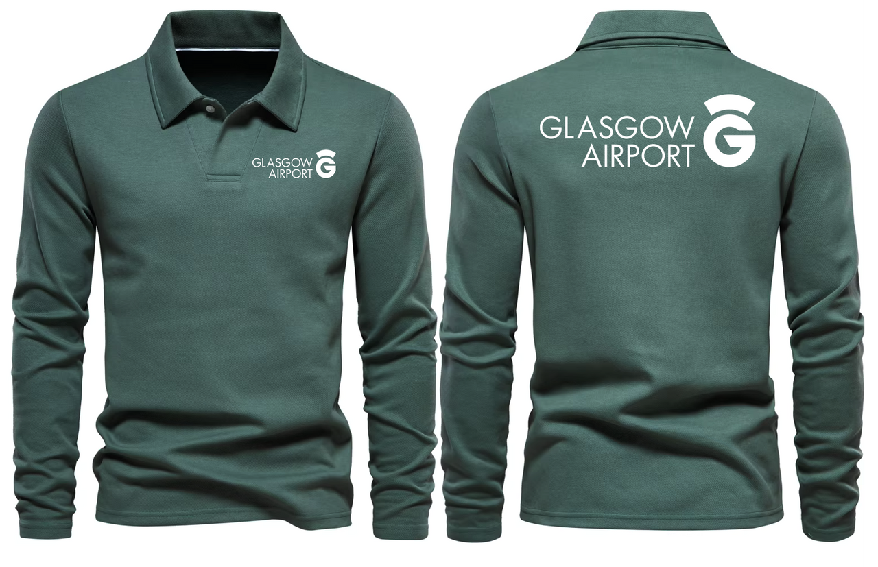 GLASGOW AIRPORT LONG SLEEVE  POLO