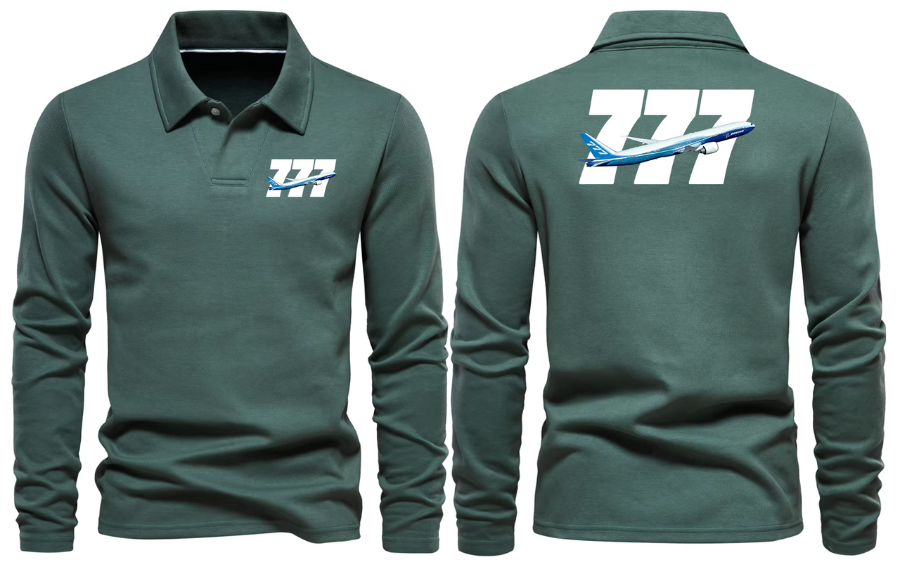 BOEING 777  LONG SLEEVE  POLO