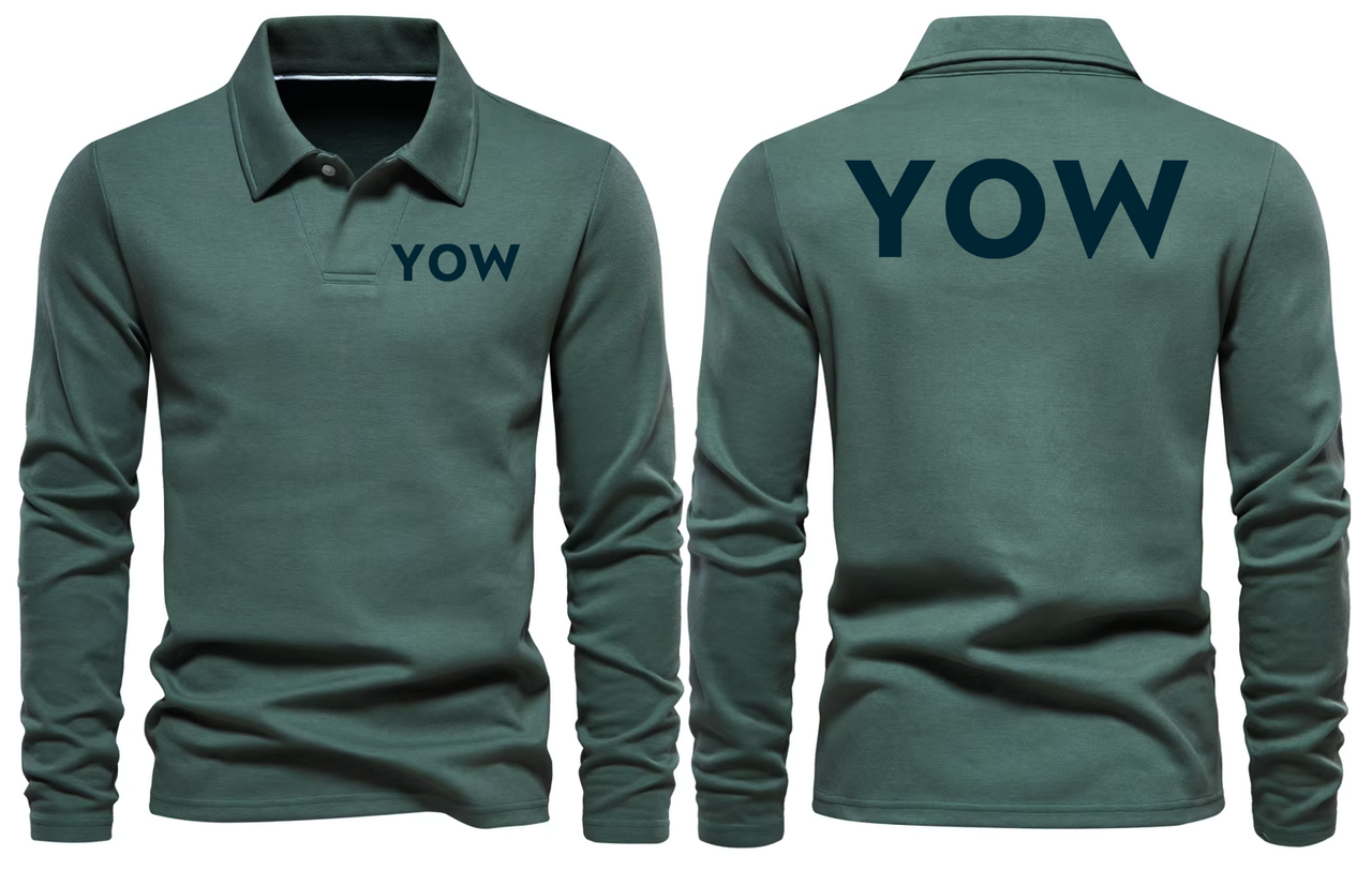 YOW AIRPORT LONG SLEEVE  POLO