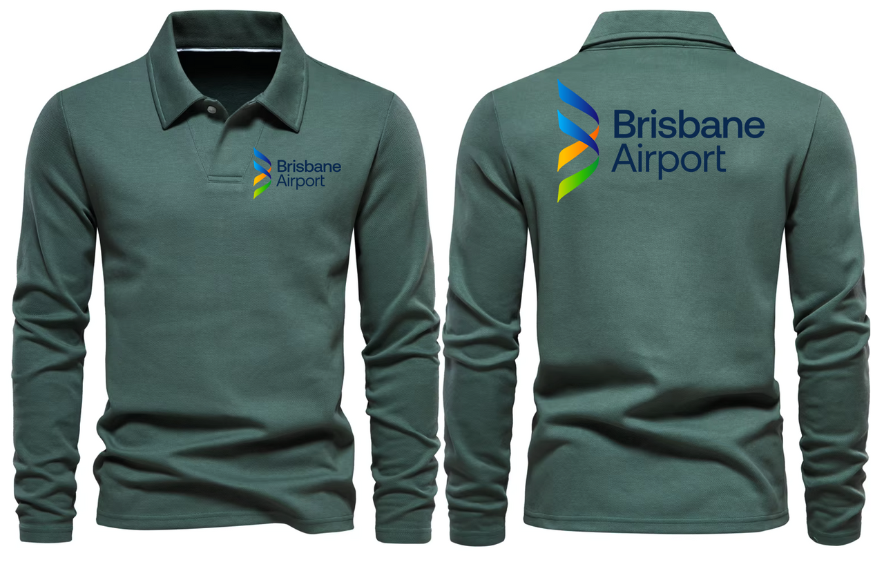 BRISBANE AIRPORT LONG SLEEVE  POLO