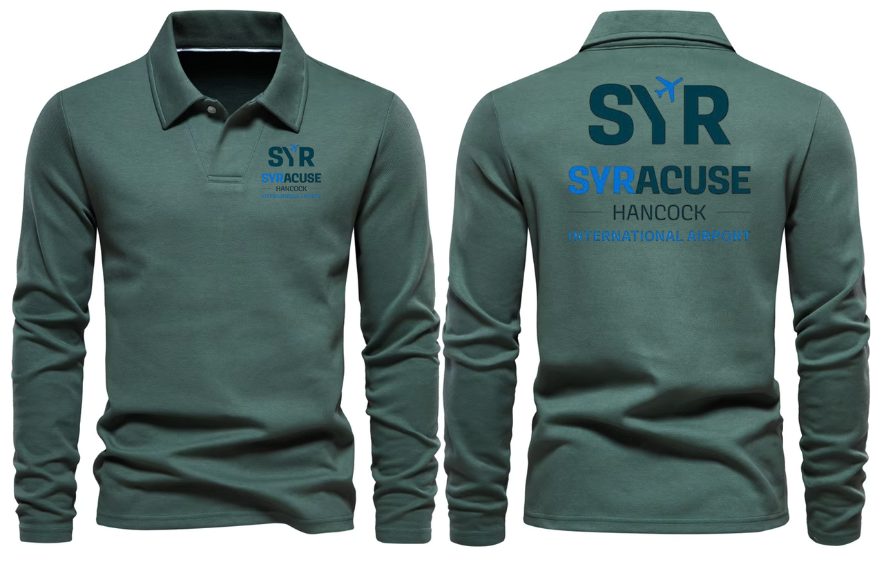 SYR AIRPORT LONG SLEEVE  POLO