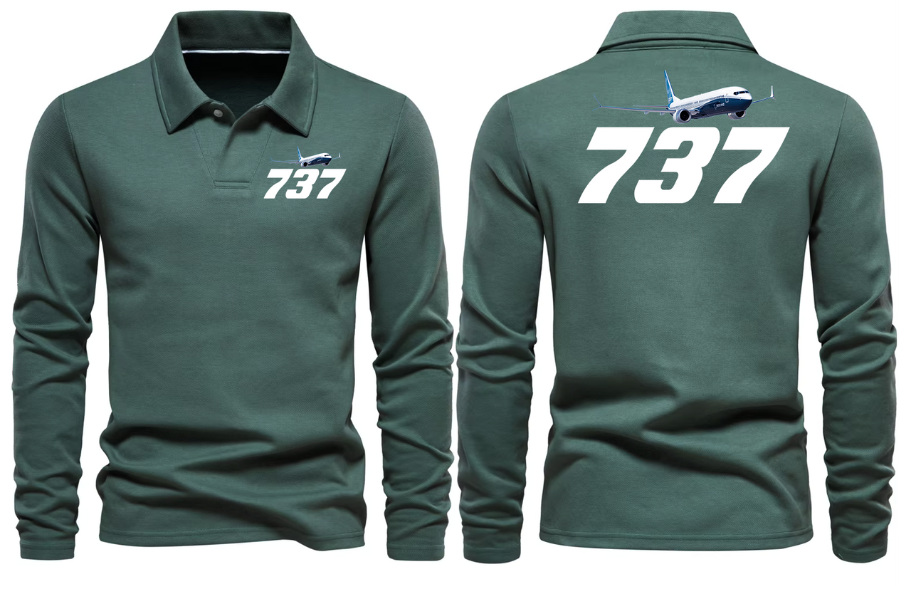 BOEING 737 LONG SLEEVE  POLO