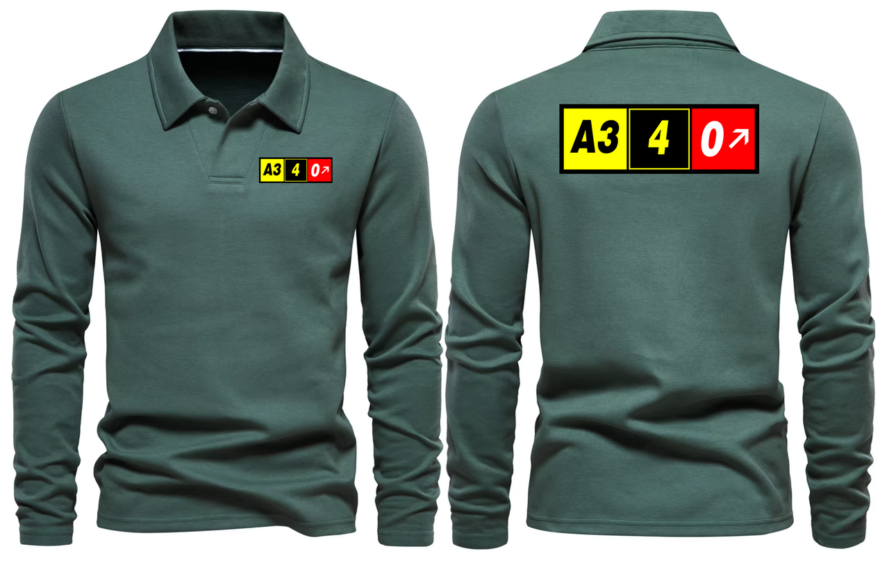 AIRBUS A340 LONG SLEEVE  POLO