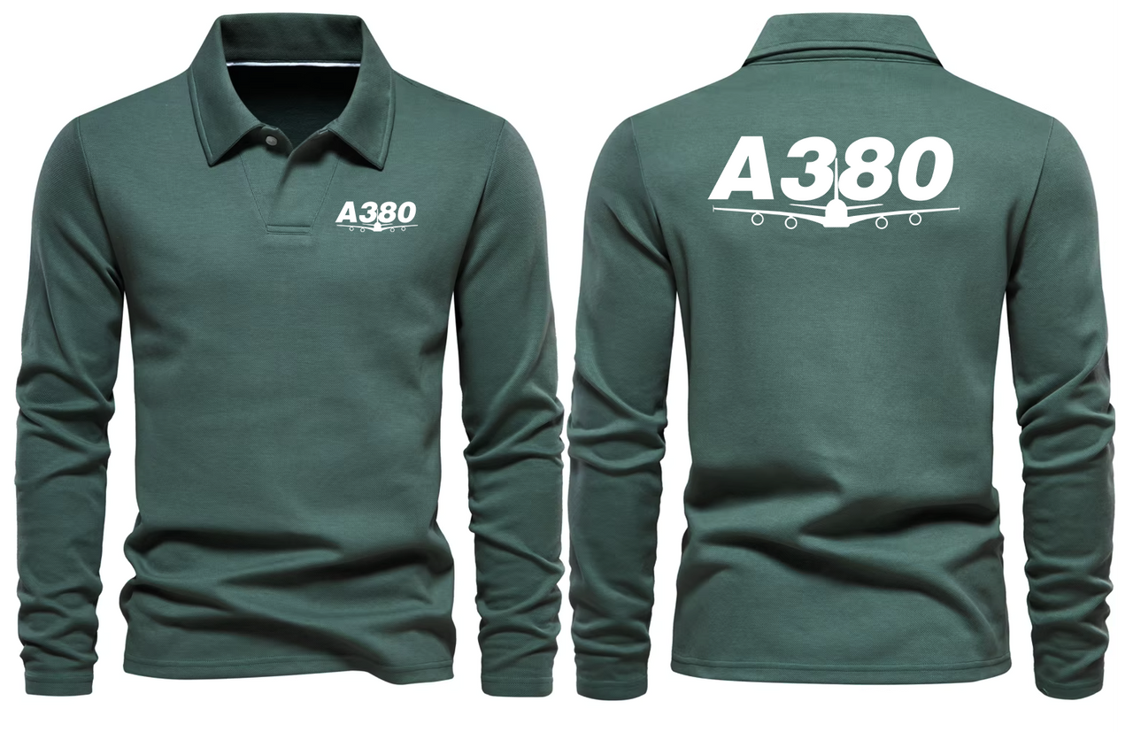 AIRBUS A380 LONG SLEEVE  POLO