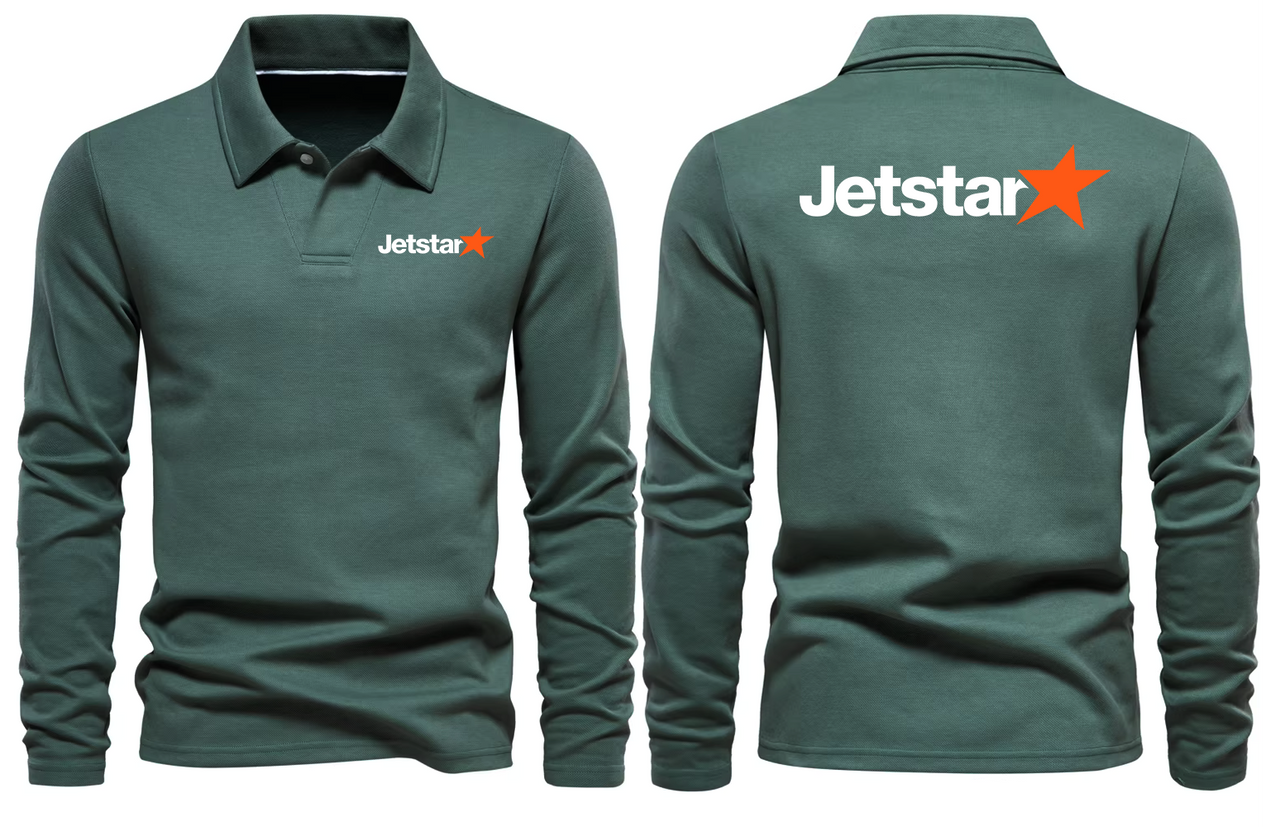 JETTSTAR  LONG SLEEVE  POLO