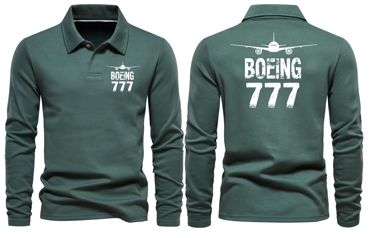 BOEING 777  LONG SLEEVE  POLO