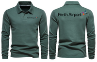 Thumbnail for PERTH AIRPORT LONG SLEEVE  POLO