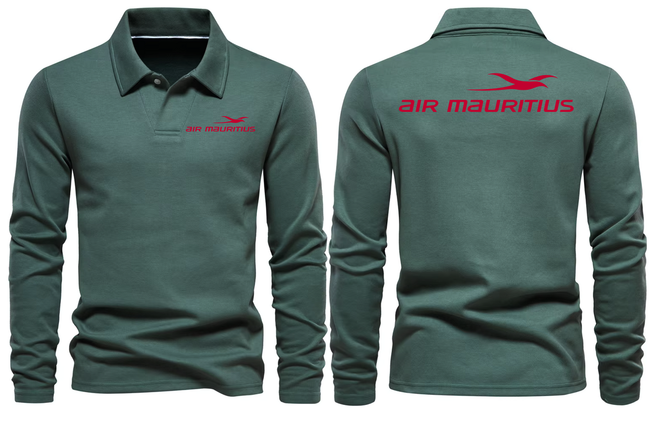 MAURITIUS AIRLINES LONG SLEEVE  POLO