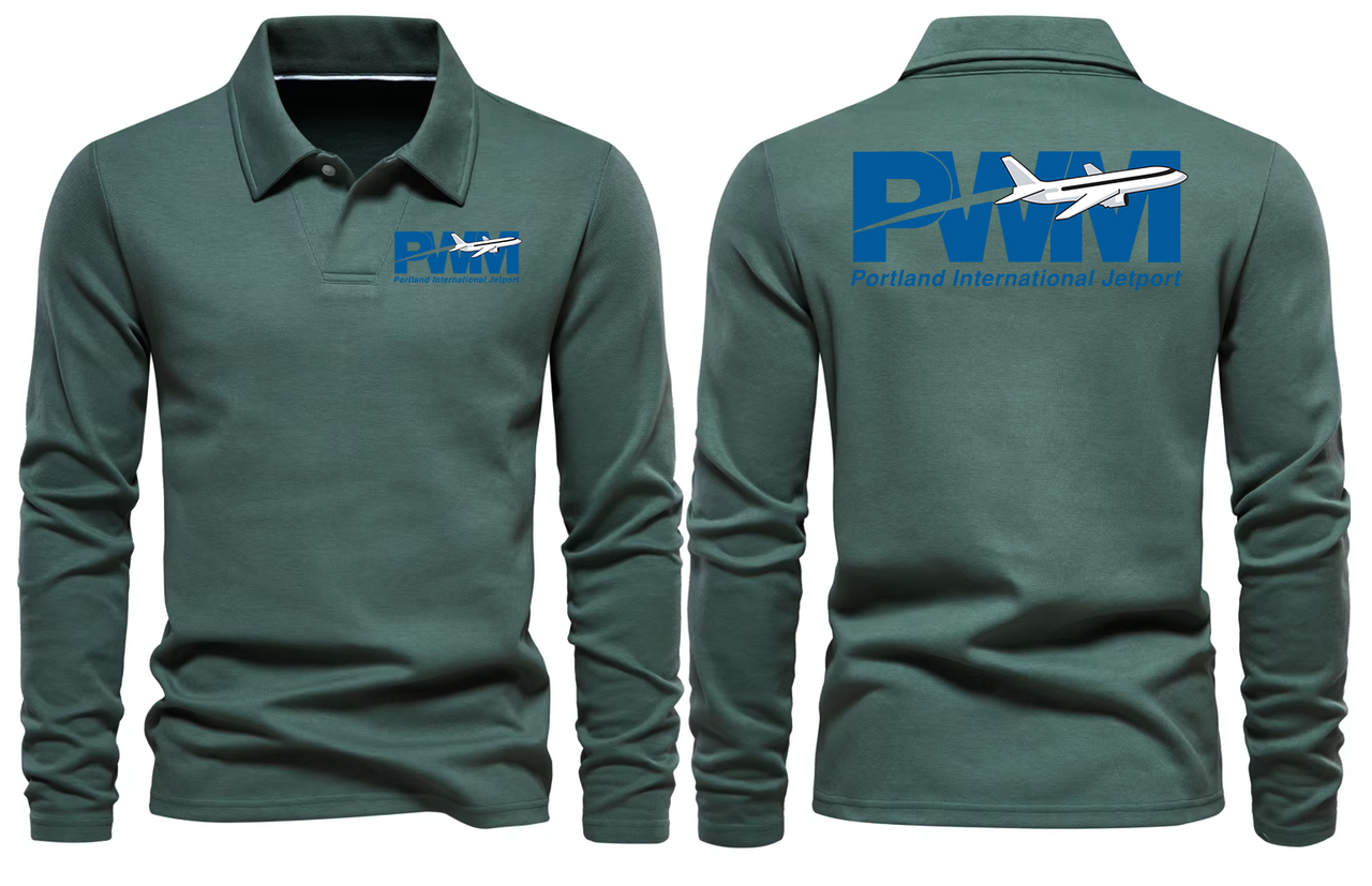 PWM AIRPORT LONG SLEEVE  POLO