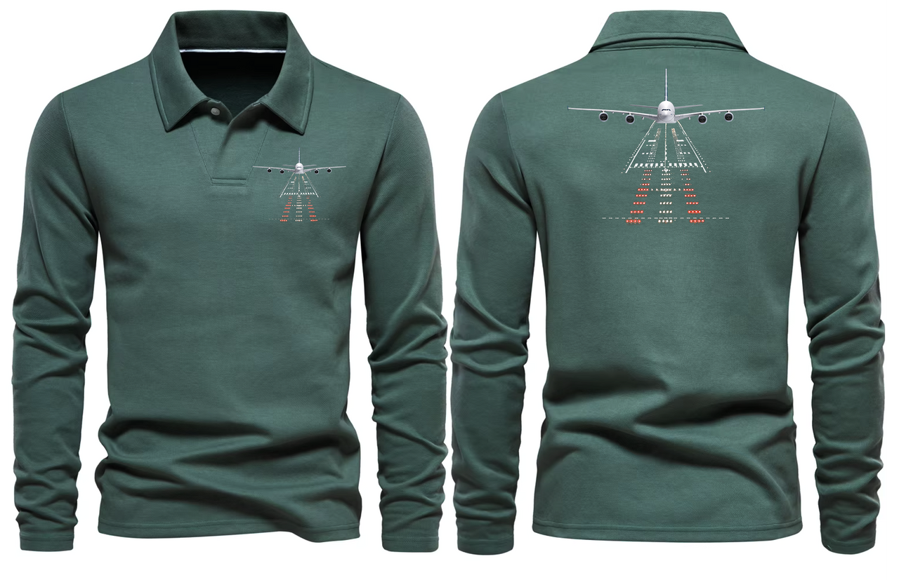 AIRBUS A380 LONG SLEEVE  POLO