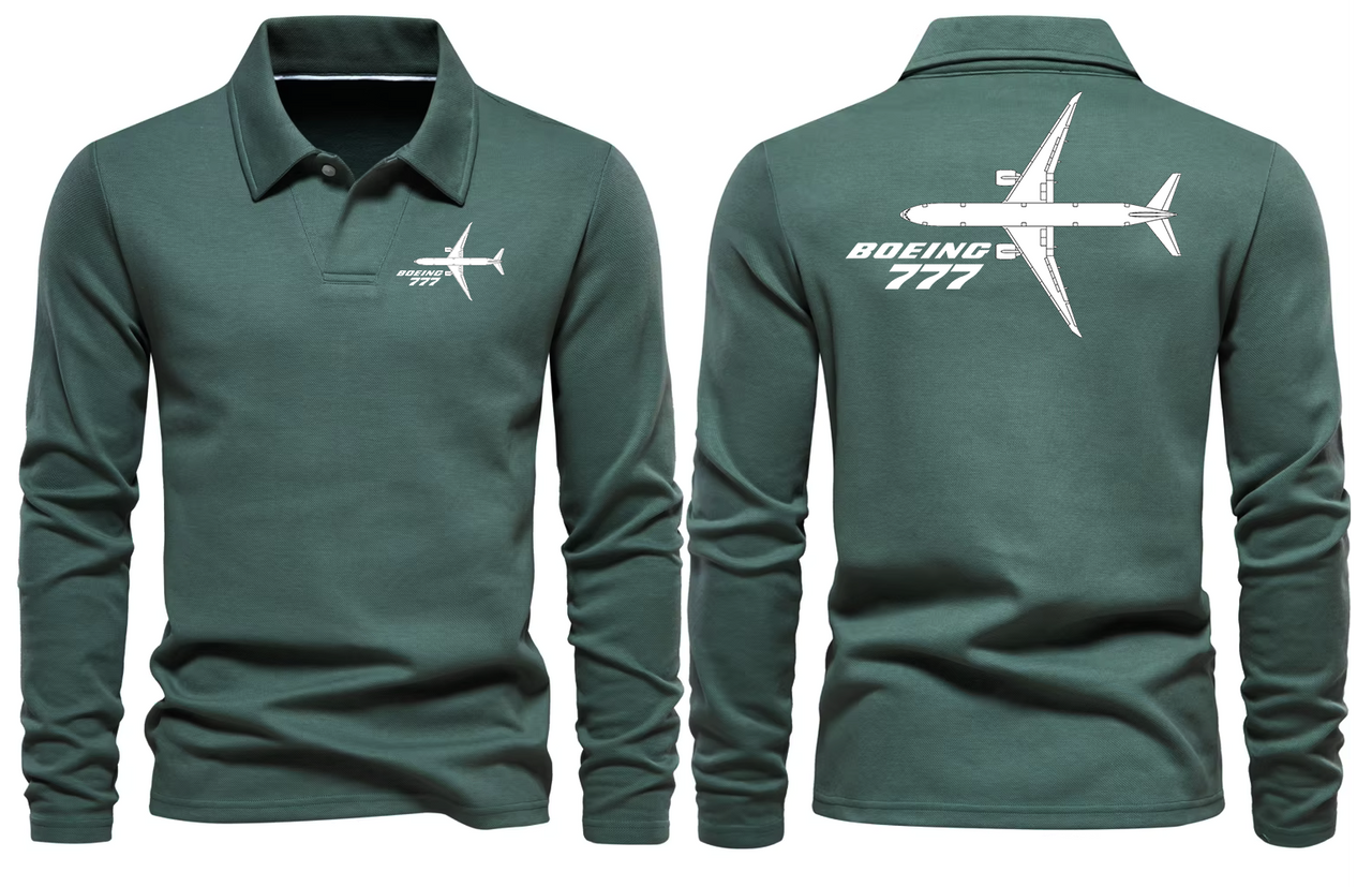 BOEING 777  LONG SLEEVE  POLO