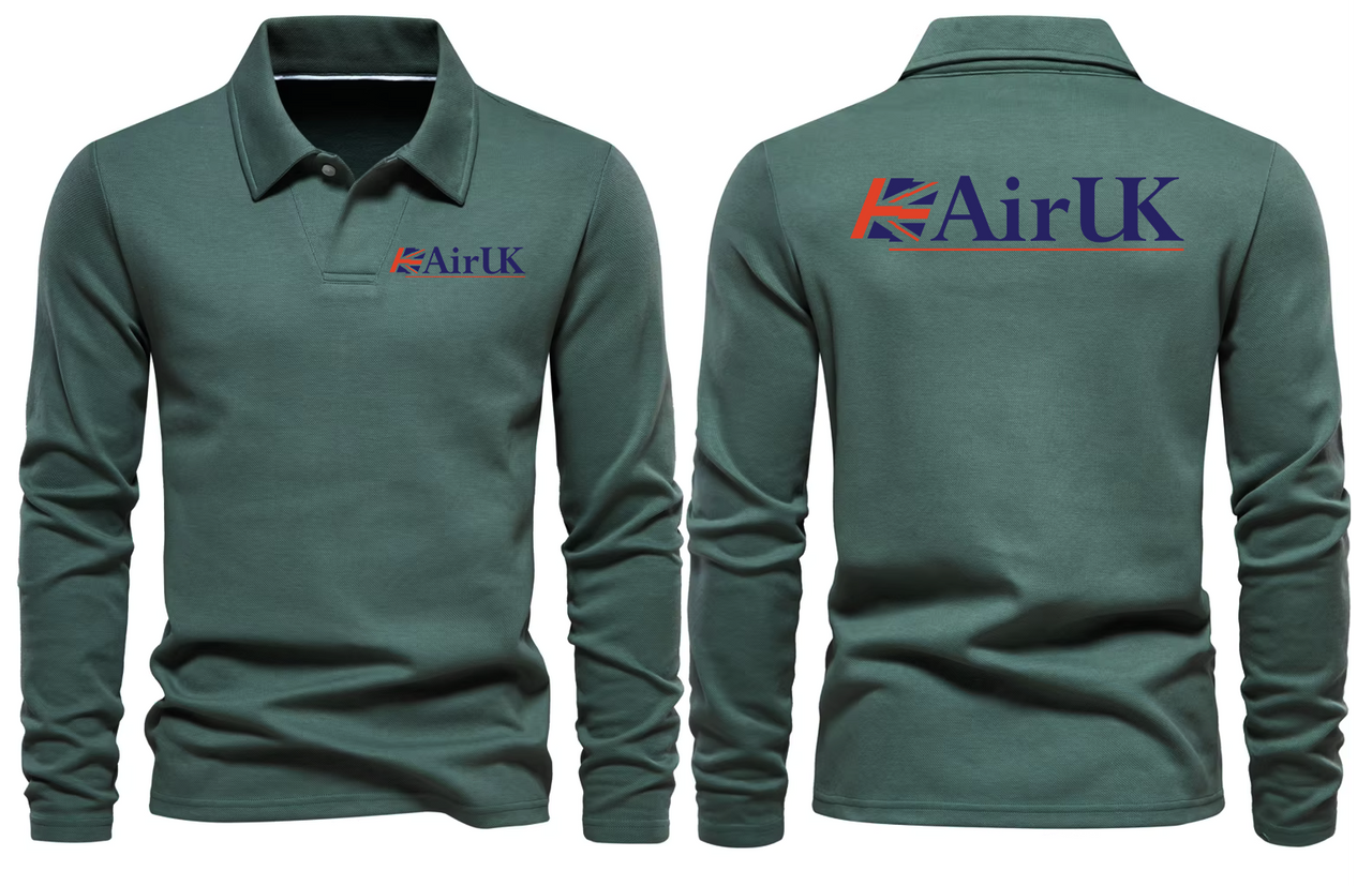 AIR UK LONG SLEEVE  POLO