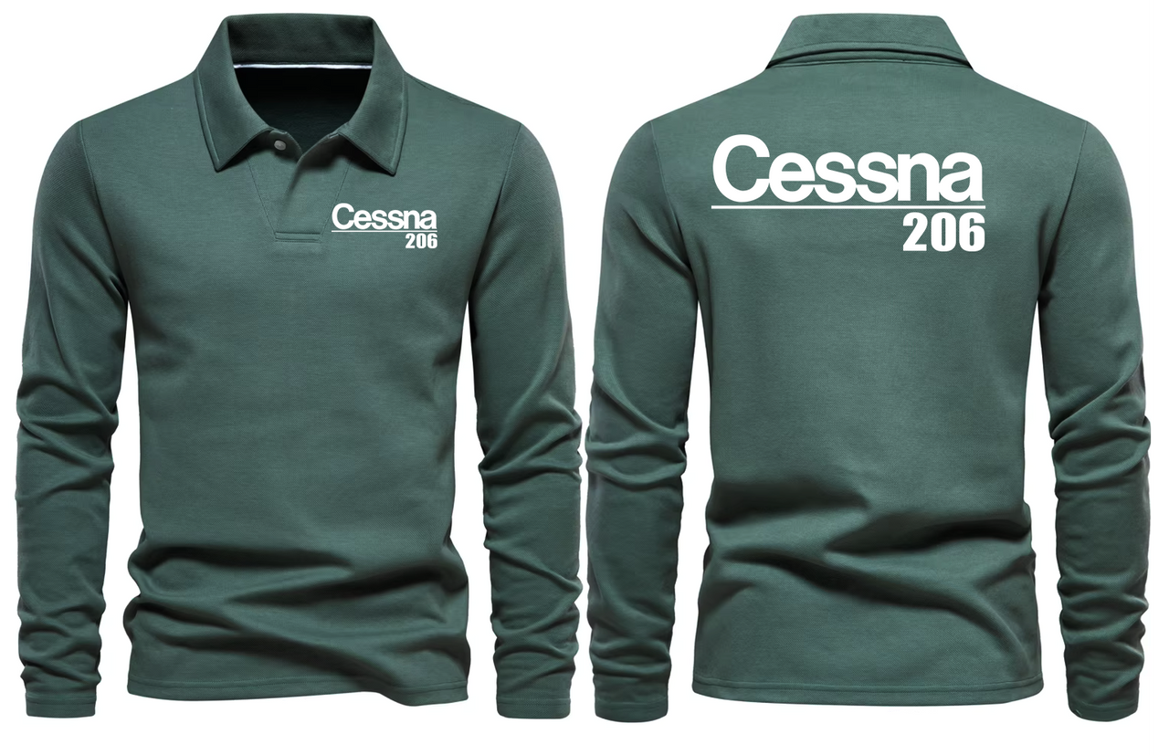 CESSNA 206 LONG SLEEVE  POLO