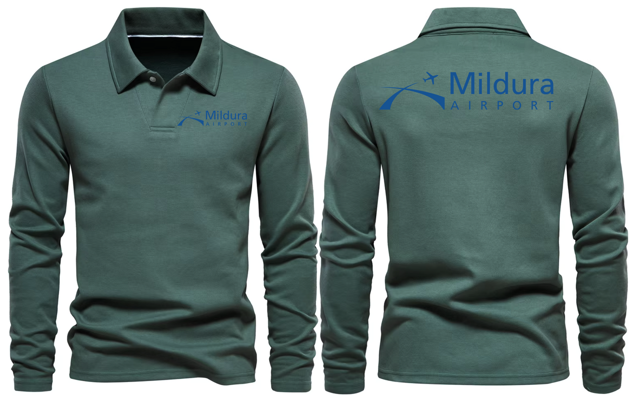 MILDURA  AIRPORT LONG SLEEVE  POLO