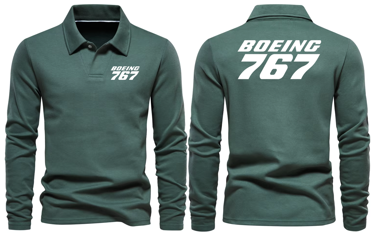 BOEING 767 LONG SLEEVE  POLO