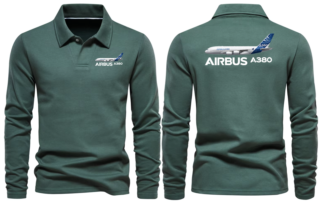 AIRBUS A380 LONG SLEEVE  POLO