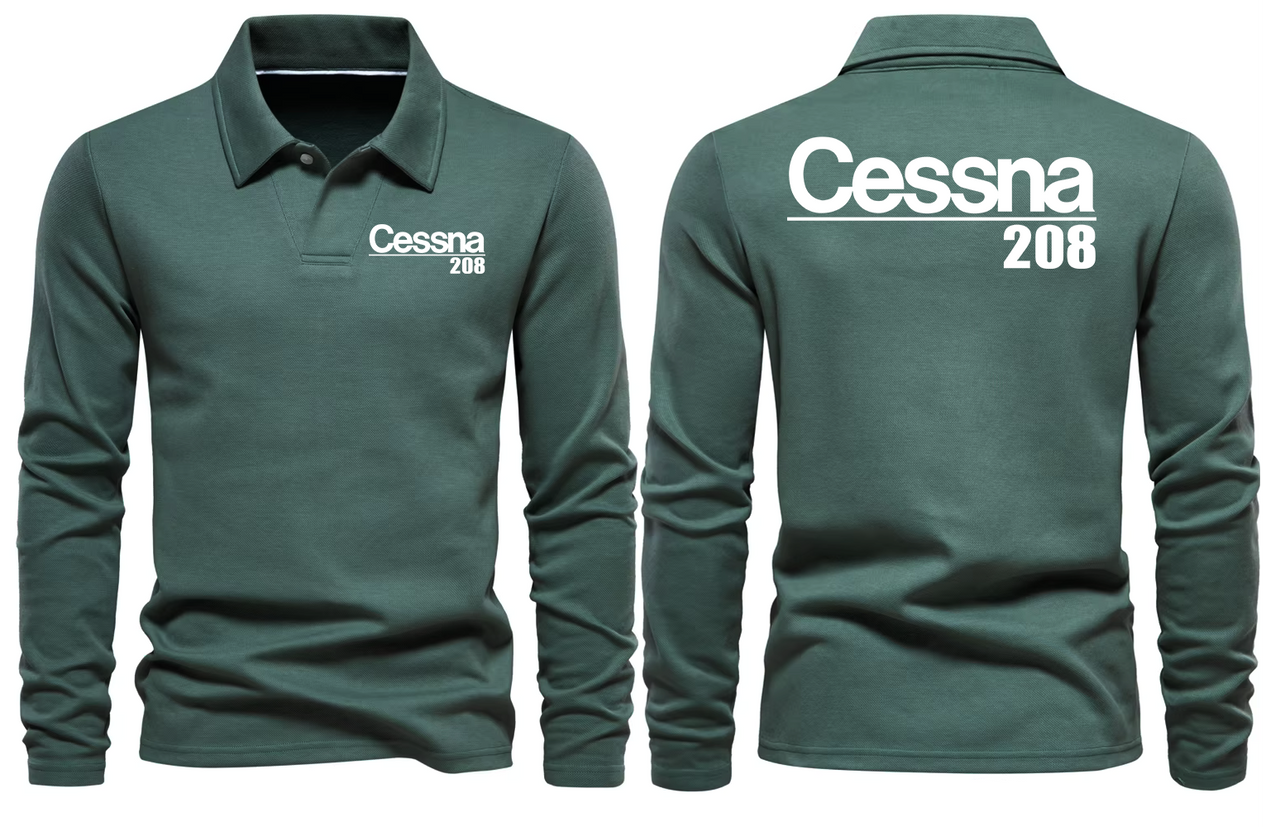 CESSNA 208  LONG SLEEVE  POLO