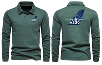 Thumbnail for AIRBUS 330 LONG SLEEVE  POLO