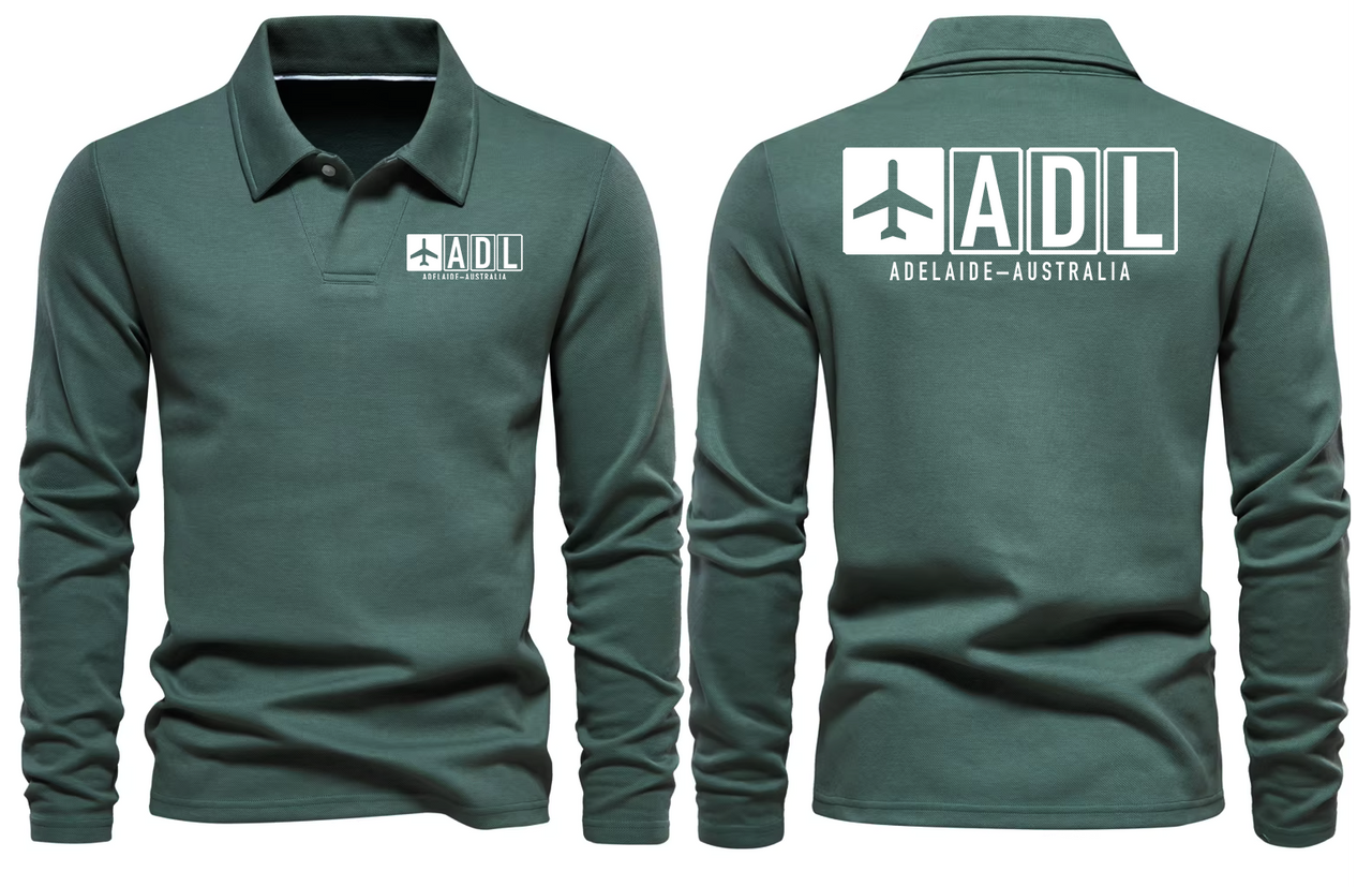 ADL AIRPORT LONG SLEEVE POLO