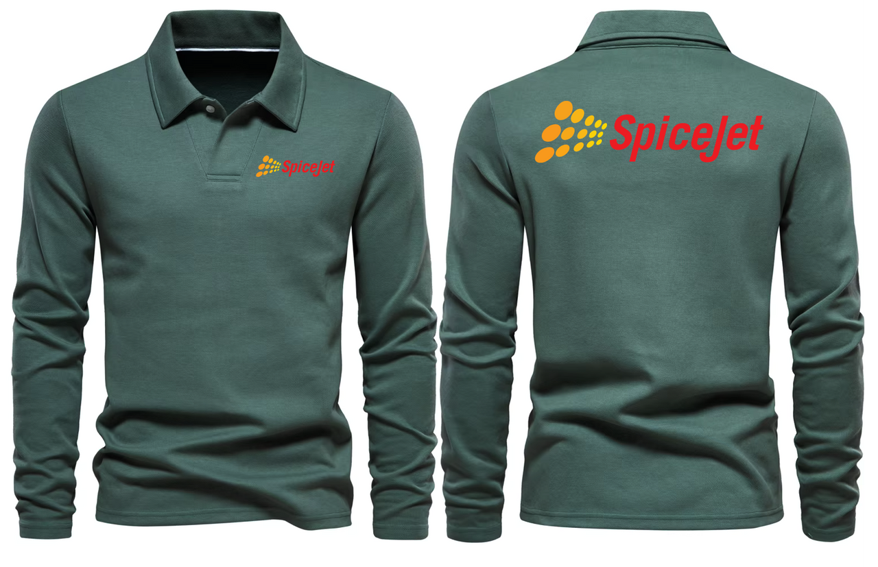 SPICEJET AIRLINES LONG SLEEVE  POLO