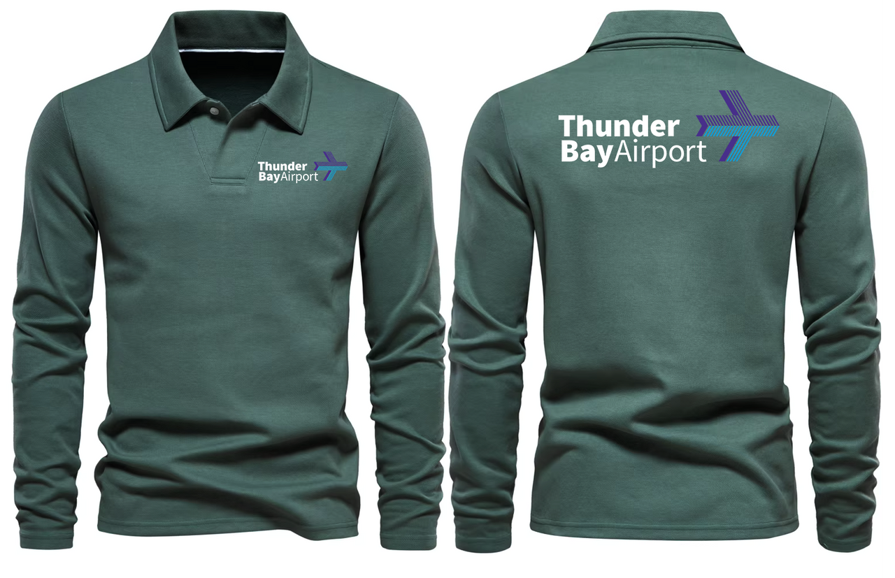 THUNDER BAY AIRPORT LONG SLEEVE  POLO
