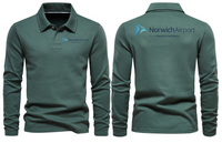 Thumbnail for NORWICH AIRPORT LONG SLEEVE  POLO