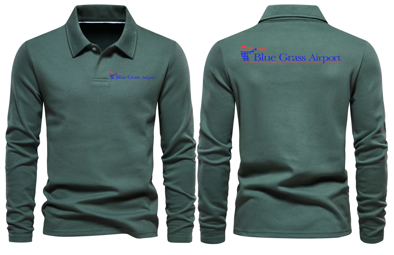 BLUE GRASS AIRPORT LONG SLEEVE  POLO