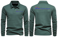 Thumbnail for BLUE GRASS AIRPORT LONG SLEEVE  POLO